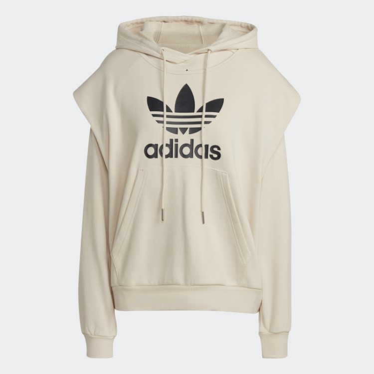 Moletom Com Capuz Branco Sempre Original Adidas Trefoil