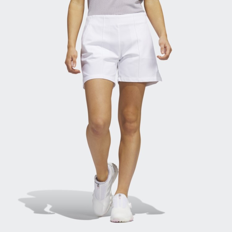 Bermuda De Golfe Branca Pintuck De 5 Polegadas Adidas