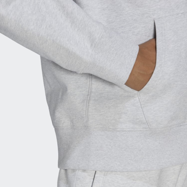 Moletom Com Capuz Adicolor Contempo Adidas Cinza Claro Urze