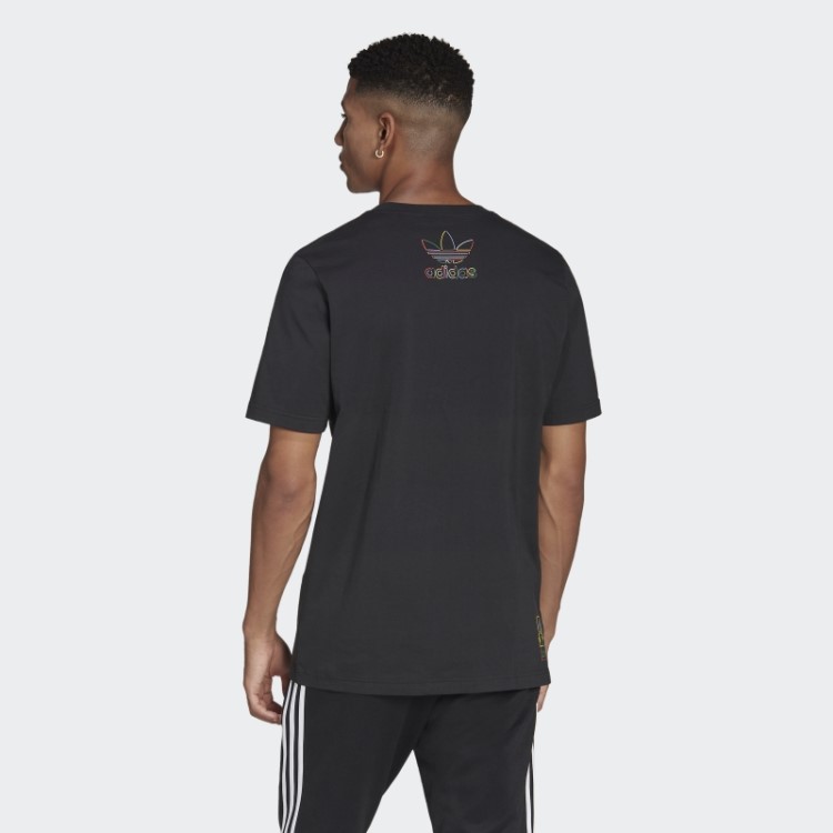 Camiseta Preta Disney Mickey And Friends Goofy Adidas