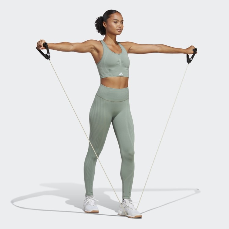 Legging Verde Prateada Formotion Esculpida 7/8 Adidas