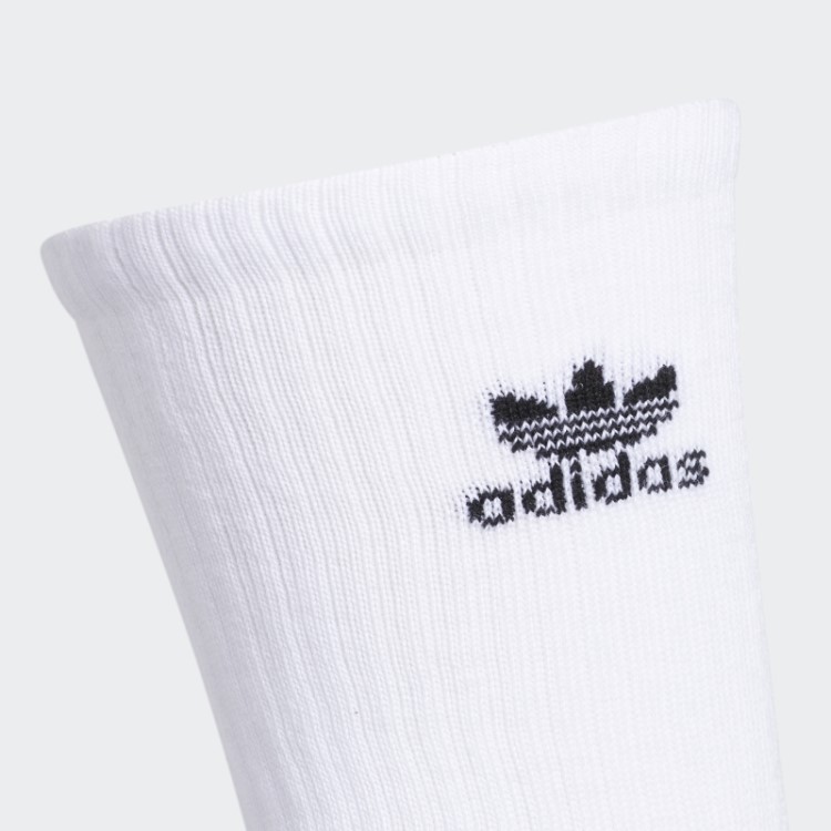 Meias Brancas Trefoil 6 Pares Adidas
