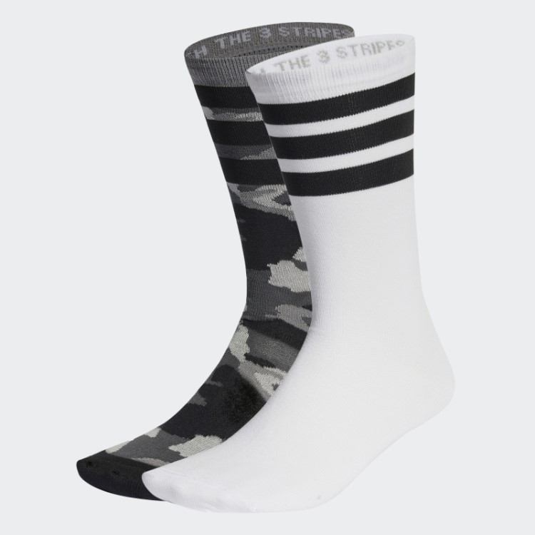 Meias Camufladas Multicoloridas Adidas 2 Pares