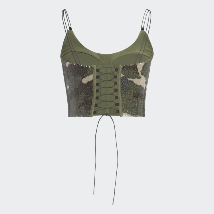 Regata Aop Camuflada Com Lantejoulas Adidas