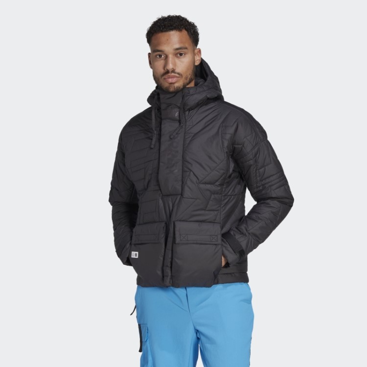Adidas Terrex Feito Para Ser Refeito Anoraque Acolchoado Preto Estiloso