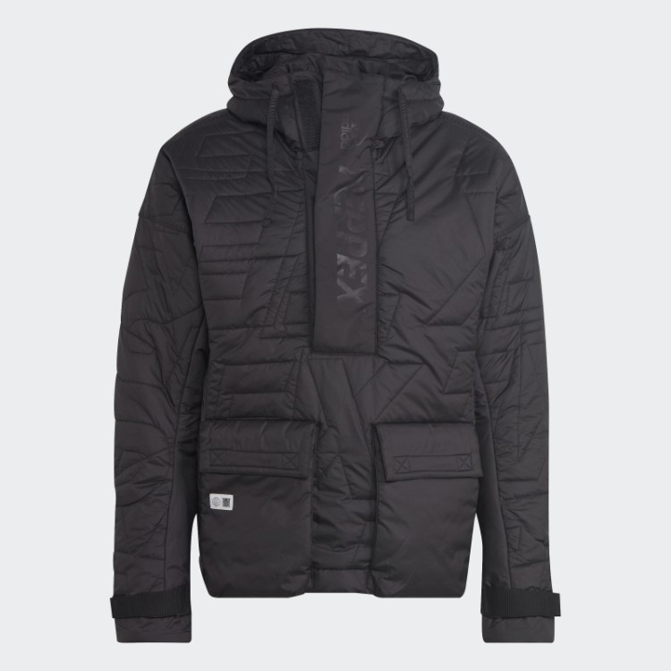 Adidas Terrex Feito Para Ser Refeito Anoraque Acolchoado Preto Estiloso