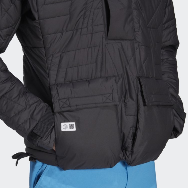 Adidas Terrex Feito Para Ser Refeito Anoraque Acolchoado Preto Estiloso