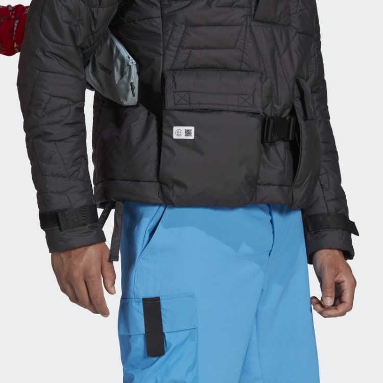 Adidas Terrex Feito Para Ser Refeito Anoraque Acolchoado Preto Estiloso