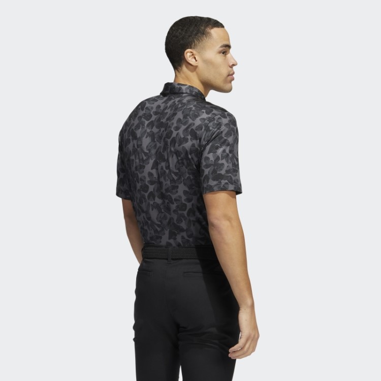 Adidas Camisa Polo Com Estampa Prisma Preta Fashion