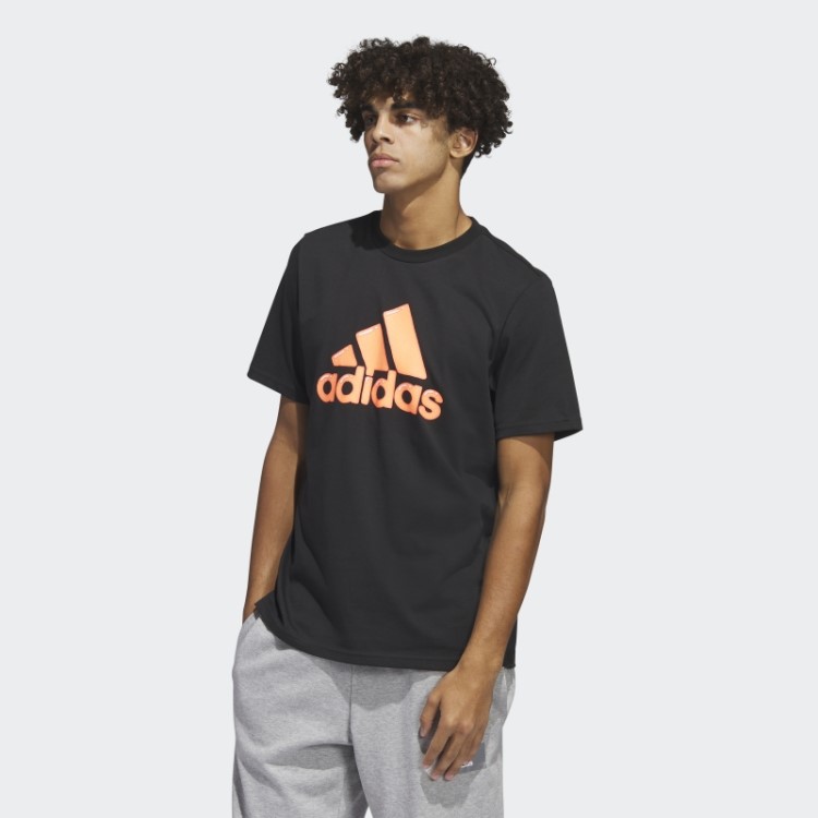 Preenchimento De Caneta Com Logotipo Preto - Camiseta Estampada Para Roupas Esportivas Adidas