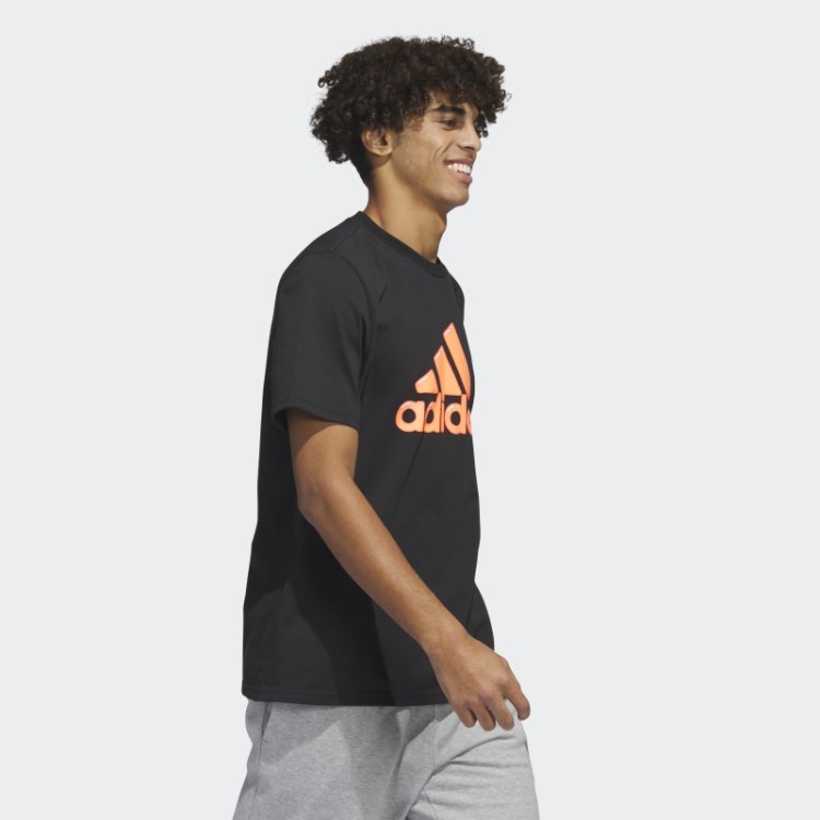 Preenchimento De Caneta Com Logotipo Preto - Camiseta Estampada Para Roupas Esportivas Adidas