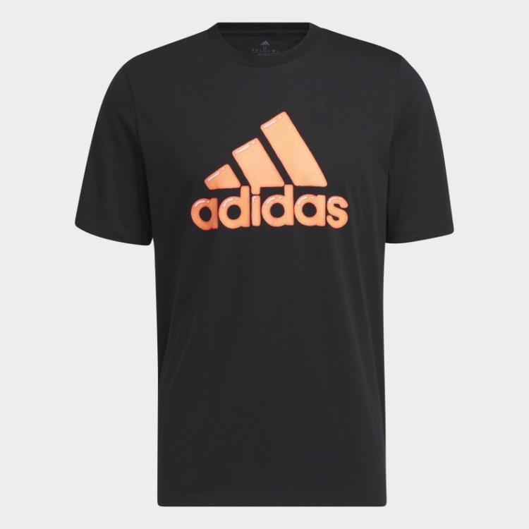 Preenchimento De Caneta Com Logotipo Preto - Camiseta Estampada Para Roupas Esportivas Adidas