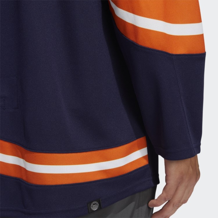 Adidas Navy 09 Ccm-sld Islanders Camisa Reversa Autêntica Com Marca Retrô