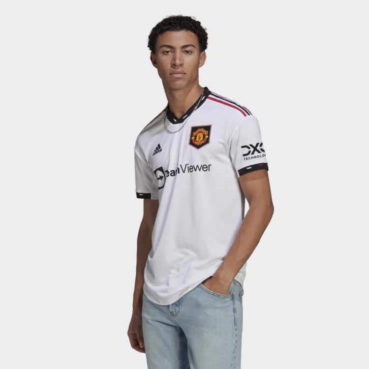Manchester United 22/23 Away Camisa Autêntica Branca Adidas