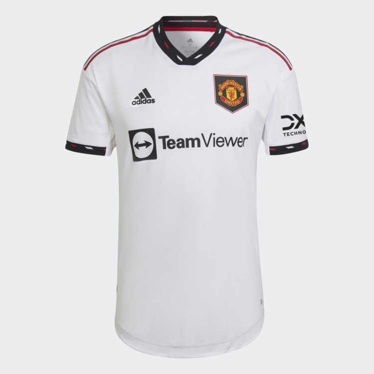 Manchester United 22/23 Away Camisa Autêntica Branca Adidas