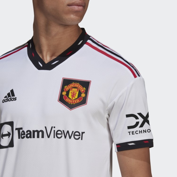 Manchester United 22/23 Away Camisa Autêntica Branca Adidas