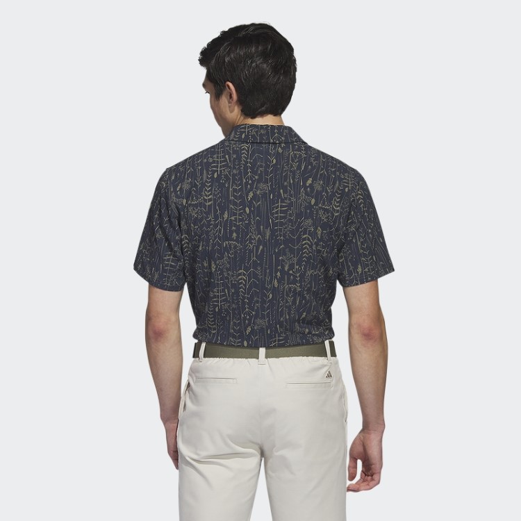 Camisa De Golfe Adidas Navy Go-to Camp