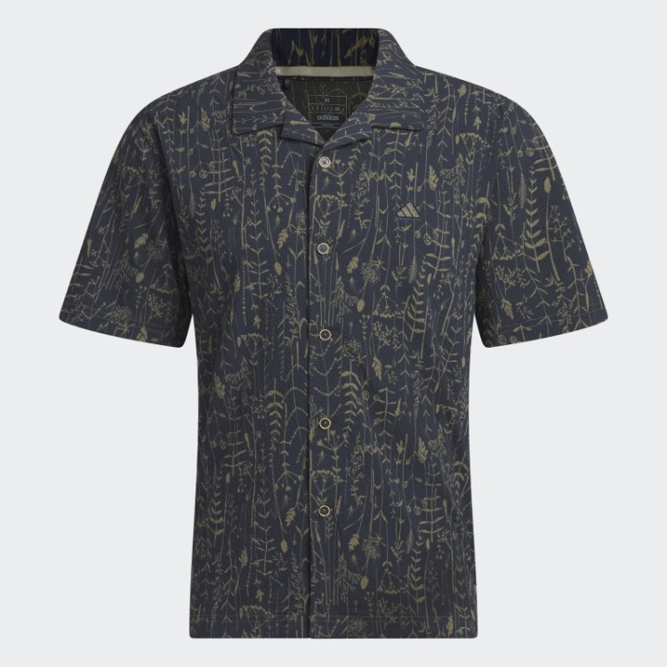 Camisa De Golfe Adidas Navy Go-to Camp