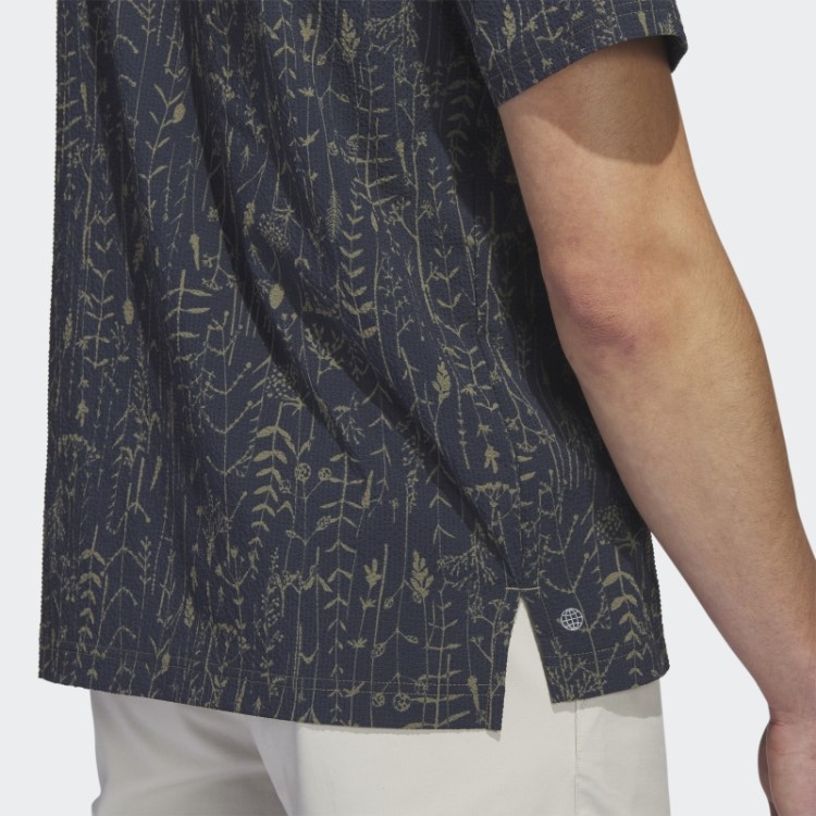 Camisa De Golfe Adidas Navy Go-to Camp