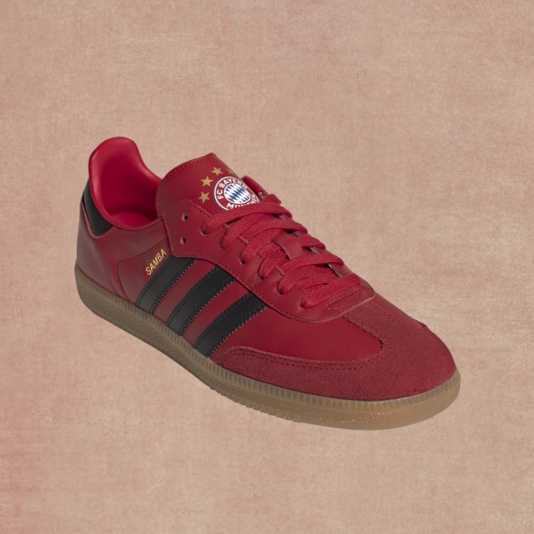 Tênis Adidas Samba Fc Bayern Vermelho