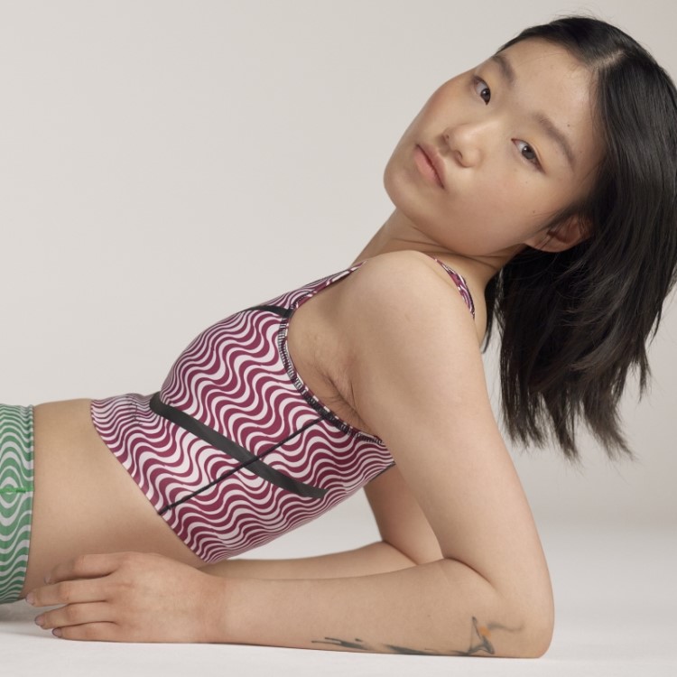 Top Branco Adidas By Stella Mccartney Truepurpose Estampado Quente