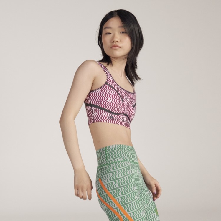 Top Branco Adidas By Stella Mccartney Truepurpose Estampado Quente