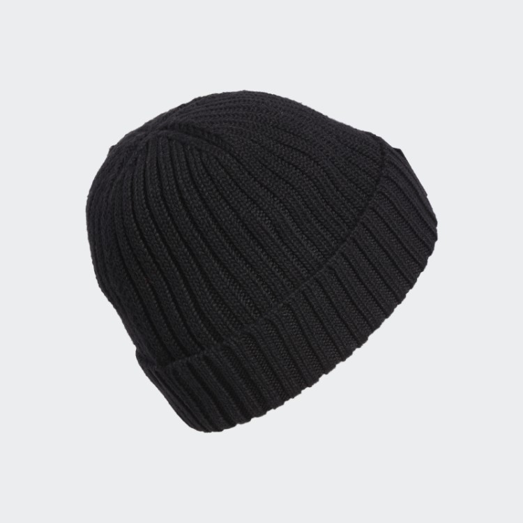 Gorro Com Punho Canelado Preto Adidas