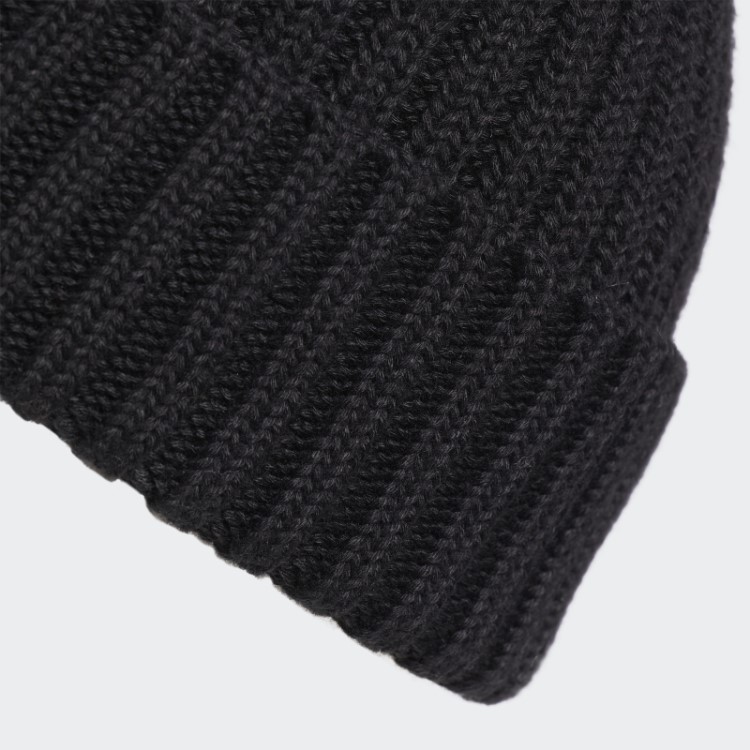 Gorro Com Punho Canelado Preto Adidas