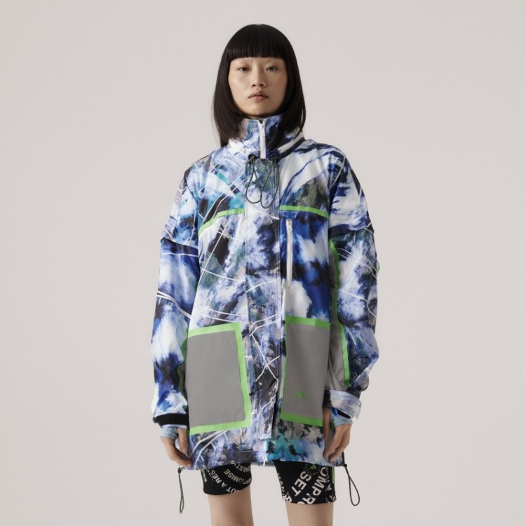 Jaqueta Adidas By Stella Mccartney Truenature Packable Estampada Branco Quente