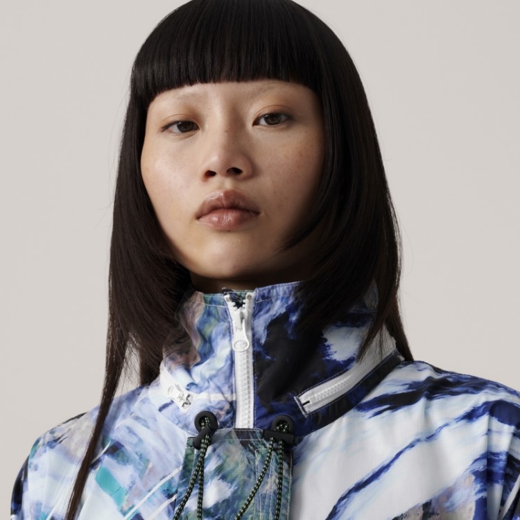Jaqueta Adidas By Stella Mccartney Truenature Packable Estampada Branco Quente