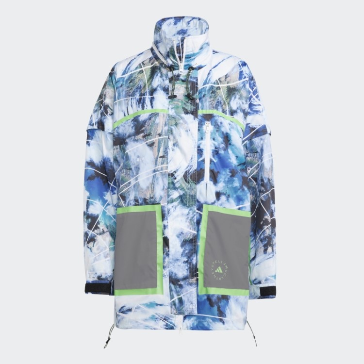 Jaqueta Adidas By Stella Mccartney Truenature Packable Estampada Branco Quente