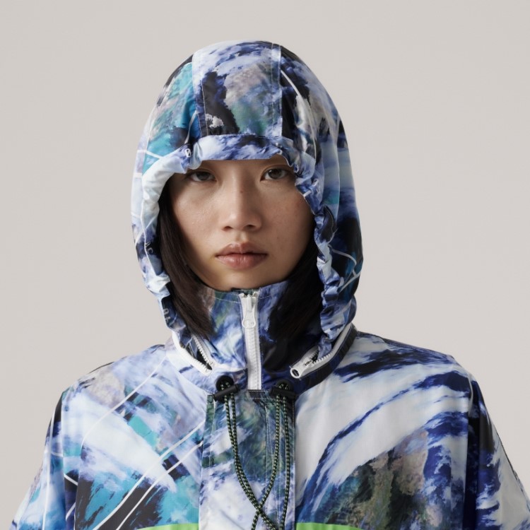Jaqueta Adidas By Stella Mccartney Truenature Packable Estampada Branco Quente