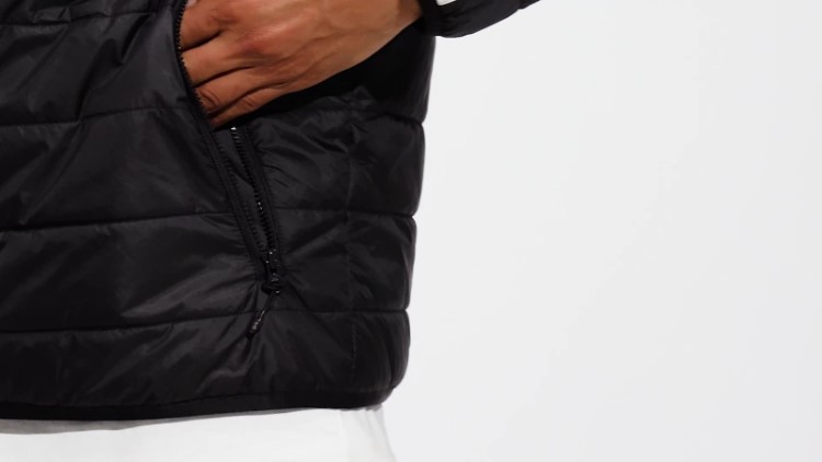 Jaqueta Puffer Gola Alta Acolchoada Preta Adidas