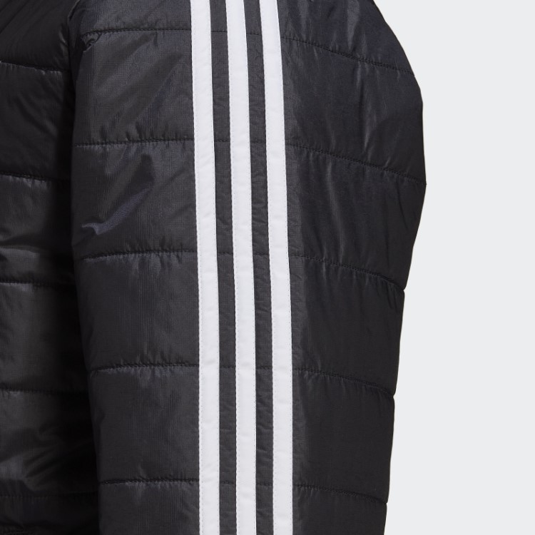 Jaqueta Puffer Gola Alta Acolchoada Preta Adidas
