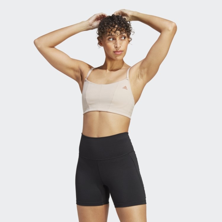 Sutiã Adidas Yoga Studio Light-support Taupe