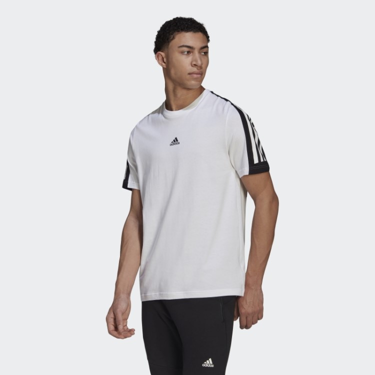 Adidas Future Icons Camiseta Branca Com As Três Listras