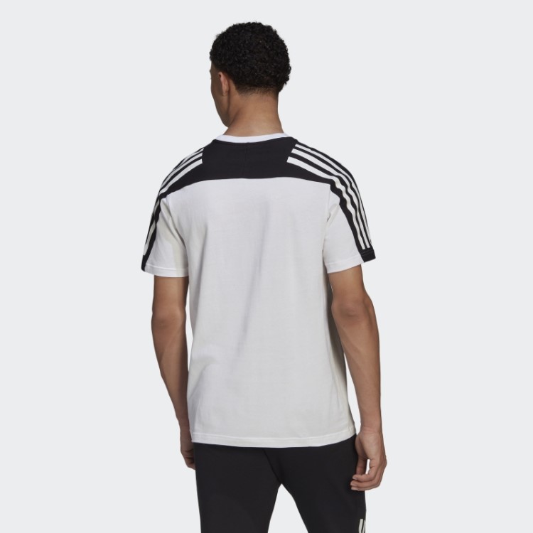 Adidas Future Icons Camiseta Branca Com As Três Listras