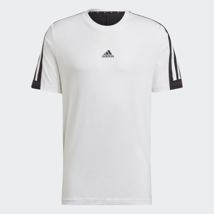 Adidas Future Icons Camiseta Branca Com As Três Listras