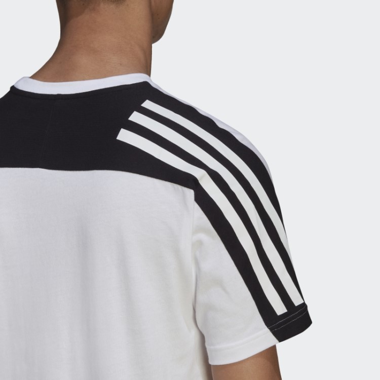 Adidas Future Icons Camiseta Branca Com As Três Listras