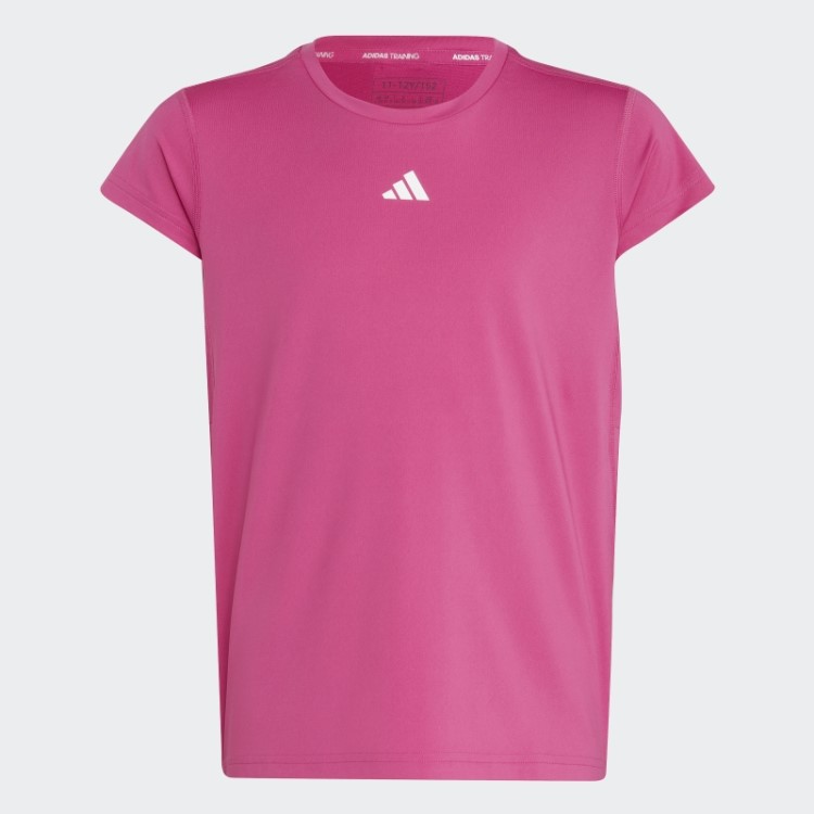 Camiseta Com As Três Listras Aeroready Fúcsia Adidas