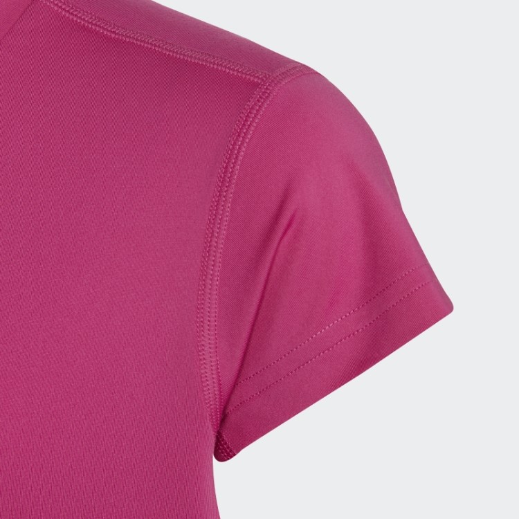 Camiseta Com As Três Listras Aeroready Fúcsia Adidas