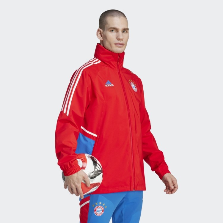 Capa De Chuva Do Fc Bayern Condivo 22 Vermelho Adidas