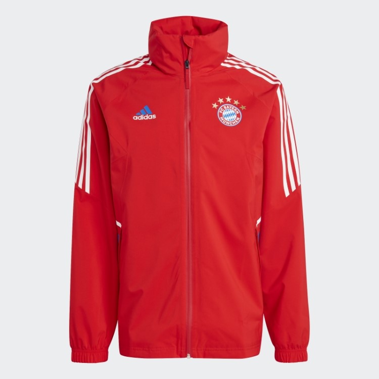 Capa De Chuva Do Fc Bayern Condivo 22 Vermelho Adidas