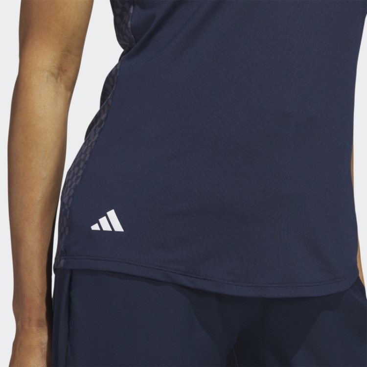 Camisa Polo De Golfe Sem Mangas Ultimate365 Azul Marinho Adidas