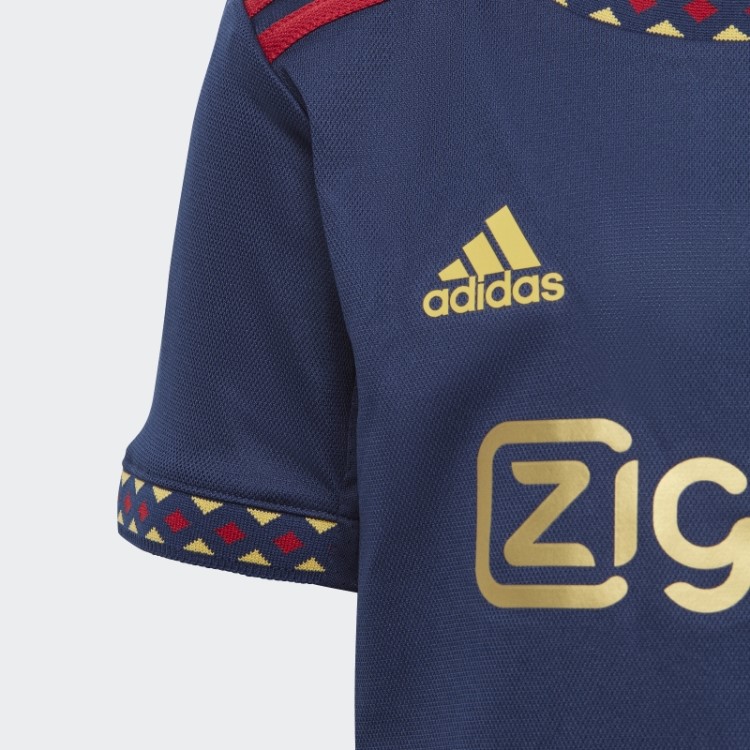 Mini Kit Adidas Ajax Amsterdam Azul Marinho 22/23 Away