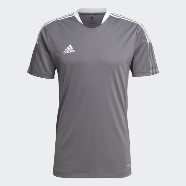 Camisa De Treino Adidas Tiro 21 Cinza