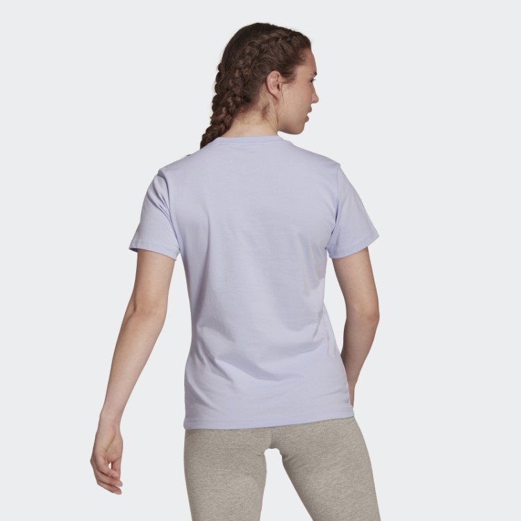 Camiseta Com Logo Adidas Violeta Tom Essencial