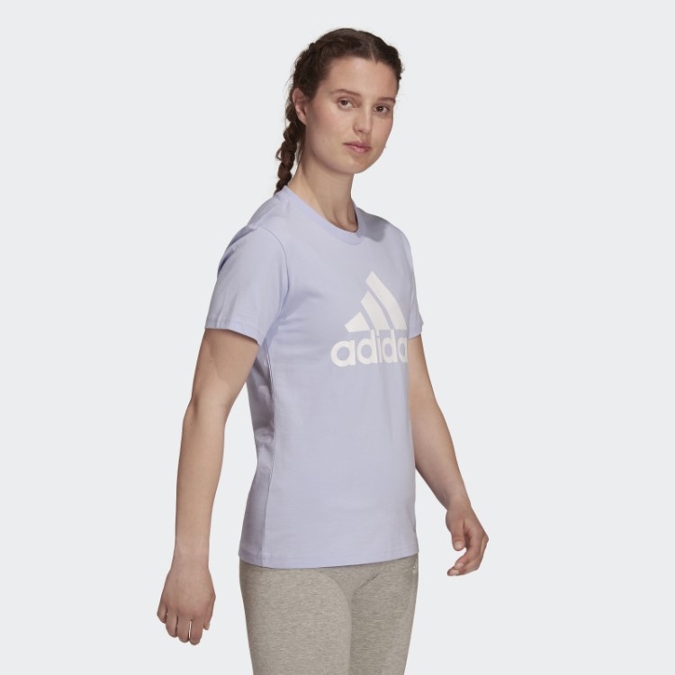 Camiseta Com Logo Adidas Violeta Tom Essencial