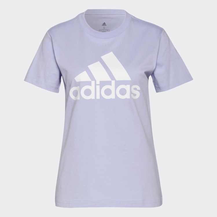 Camiseta Com Logo Adidas Violeta Tom Essencial