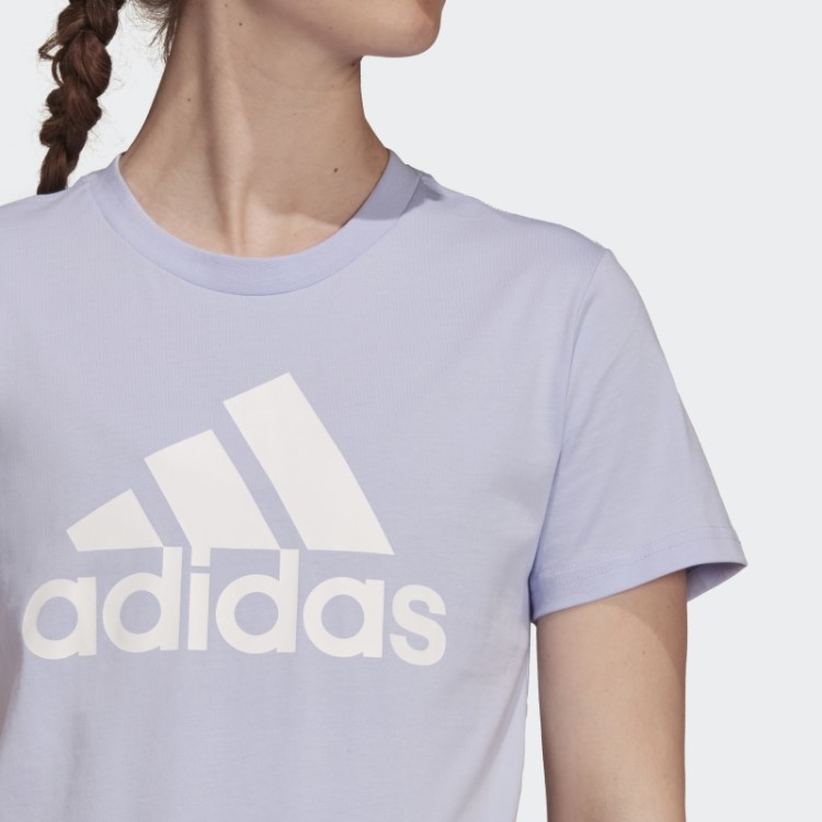 Camiseta Com Logo Adidas Violeta Tom Essencial